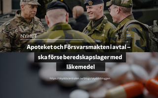 Försvarsmakten säkrar beredskapslager med läkemedel i händelse av kris eller krig