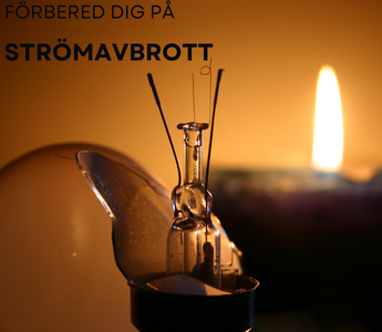 Förbered dig för oväntade och plötsliga strömavbrott
