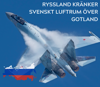 Ryssland kränker svenskt luftrum över Gotland - 2024-06-12