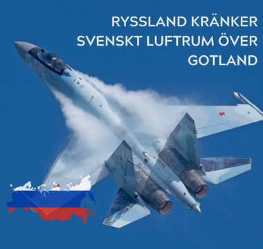 Ryssland kränker svenskt luftrum över Gotland - 2024-06-12