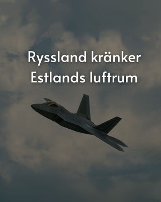 Ryssland kränker Estlands luftrum - igen