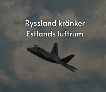 Ryssland kränker Estlands luftrum - igen