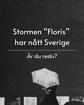 Stormen "Floris" har nått Sverige