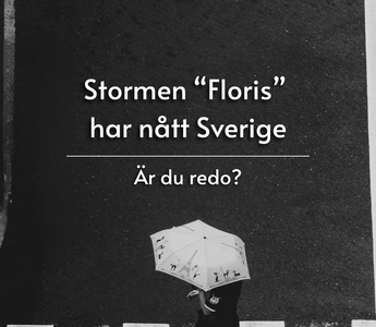 Stormen "Floris" har nått Sverige