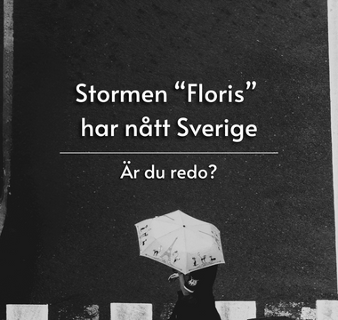 Stormen "Floris" har nått Sverige